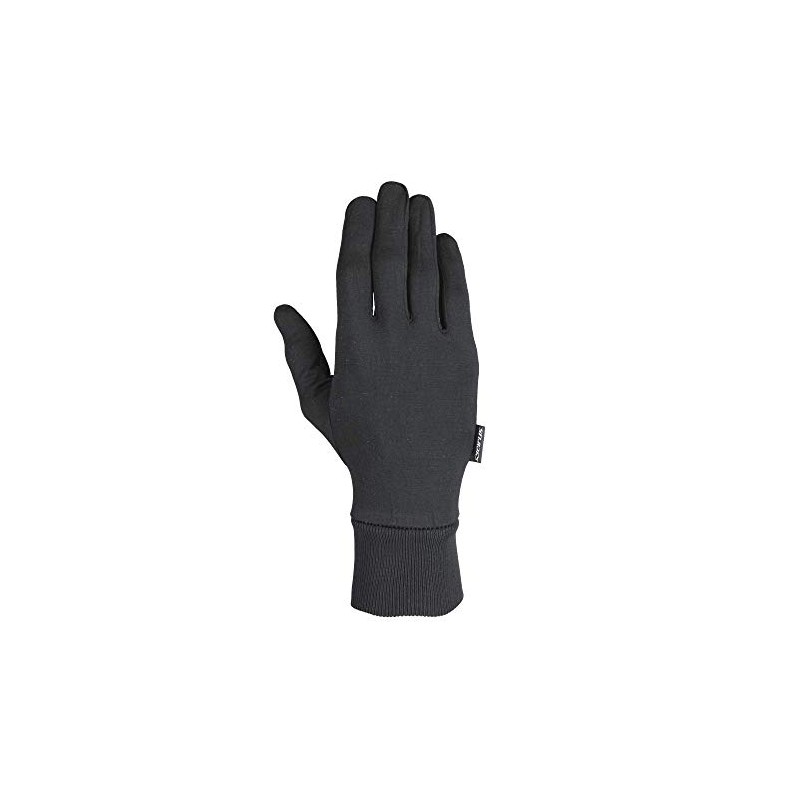 Seirus Innovation Men's Arctic Silk Glove Liner, Black, Small/Medium