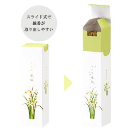Kameyama Moon Flower Daffodil Scent, 3.2 oz (90 g), Incense Sticks