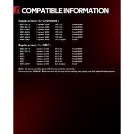 Torchbeam Front Shocks Absorber Struts Amortiguadores Delanteros Replacement for GMC Savana 1500 2003-2014 344481 * 2