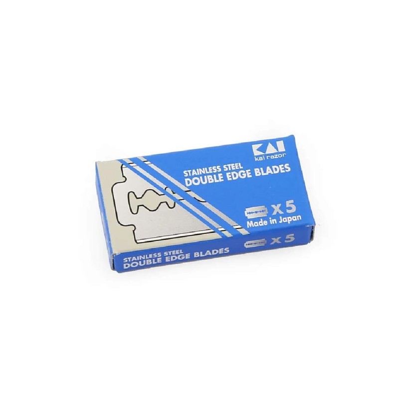 50 Stainless Steel Double Edge Safety Razor Blades from Kai