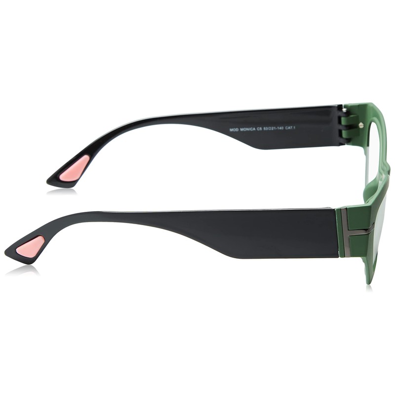 AirDP Style Women's Monica Sunglasses, C5 Soft Touch Solid Green