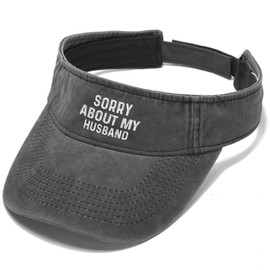 Delouta Sorry About My Husband Hats Sun Visor for Adult Golf Caps Reversible Uv Protection Hat