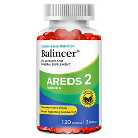 AREDS 2 Vitamin and Mineral Supplement Contains Lutein, Vitamin C, Zeaxanthin, Zinc, Vitamin E, 3 Count, 120 Servings / AREDS 2 비타민 및 미네랄 보충제 루테인 비타민C 제아잔틴 아연 비타민E 함유, 3개, 120회분