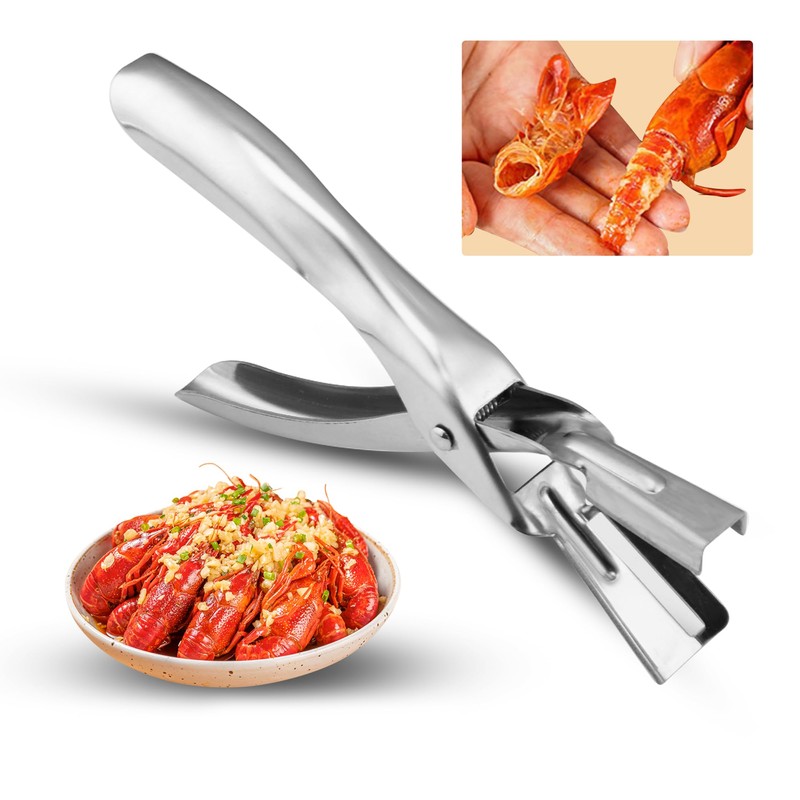 2024 Upgraded Crawfish Peeler - easily removes tail meat, protects