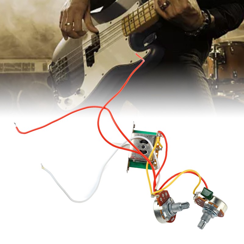 3 Pickup Guitar Wiring Harness 3 Way Switch A500K B500K