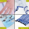 AUSTARK 10 Pcs Zipper File Bags, Waterproof Plastic Mesh Pouch