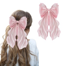 Hair Bow,Hair Bows for Women Hair Bows Princess Hair Barrette Clips Big Hair Bows Clips for Women Girls(pink)