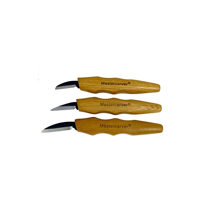 Mastercarver 3pc Chip Carving Knife Woodcarving Tools