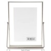 Lawrence Frames Metal Easel Float Picture Frame, 4x6, Silver