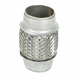 VOWAGH 1.75" Exhaust Flex Pipe 1 3/4" x 4" Long T304 Stainless Steel Coupling Adapter