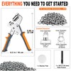 BIZOEPRO Grommet Tool Kit, 1/2 Inch 12mm 500 pcs Grommets,