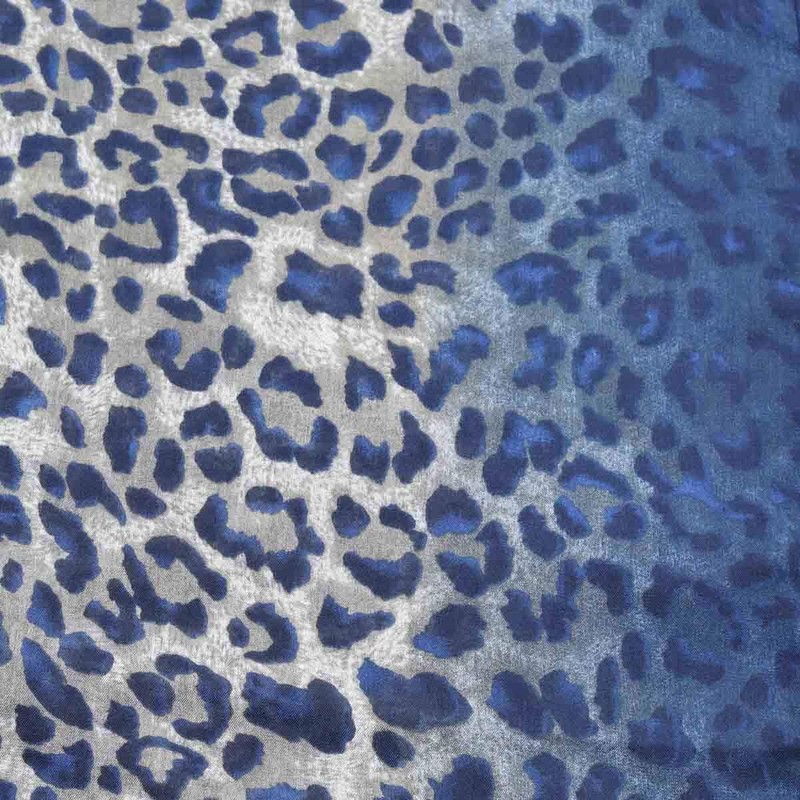 Basic Sense Luxurious Two Tone Leopard Print Reversible Long Scarf