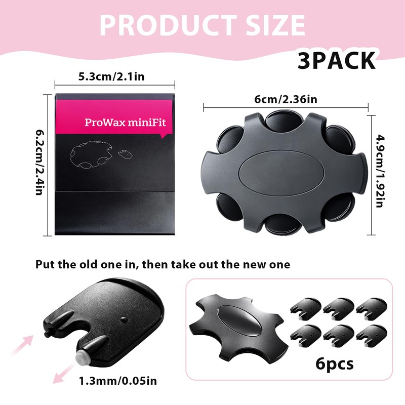 18pcs Wax Filters for Oticon ProWax MiniFit, Hearing Aid Supplies
