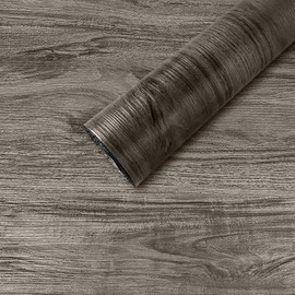 Wood Grain Peel and Stick Floor Tiles， Vinyl Floor Tiles，Peel and Stick Vinyl Flooring， Waterproofand Non-Slip Features，Easy to Install，for Kitchen Bedroom Bathroom Office。 (DUH061, 590"*11.8")