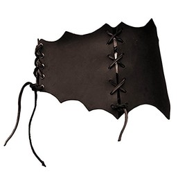 Battle-Merchant Medieval Leather Lace-Up Bodice Belt Women's Belt LARP Viking Bodice Black or Brown XS - XXL, brown
