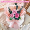 Preserved Flower Bouquet Pink Bouquet Flowers with Gift Box Eternal