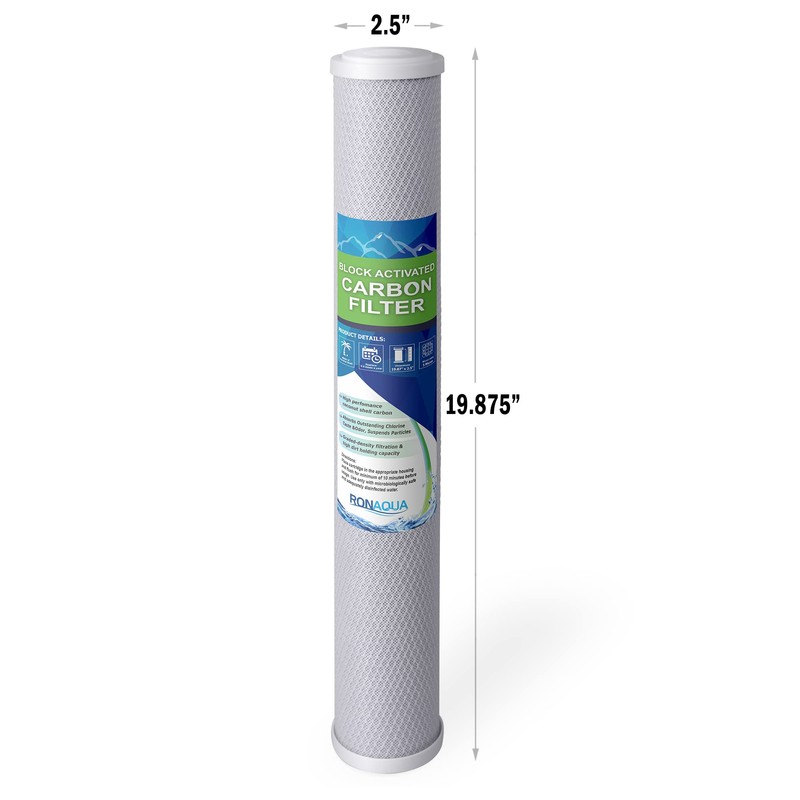 Standard Whole House Coconut Shell Carbon Block 5 Micron Water