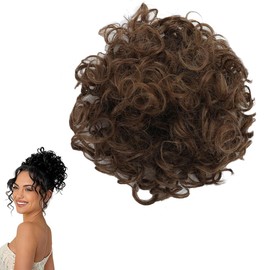 Traziewell Hair Buns Hair Piece Hair Accessories Hair Extension Curly Hairpieces Extensions Wedding Hair Pieces for Women Ladies Messy Bun Updo Chignons Hair Bun Maker 0839