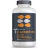 Transforme Flaxseed Oil Capsules 1000mg, Cold Pressed Omega 3 6