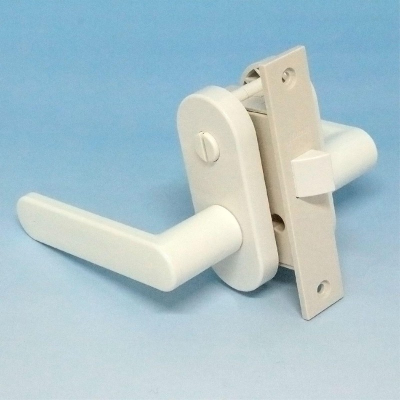 Kuriki Manufacturing WH-W30 Resin Lever Handle Set for Bathrooms, KU-AP4-2D-WH-W30
