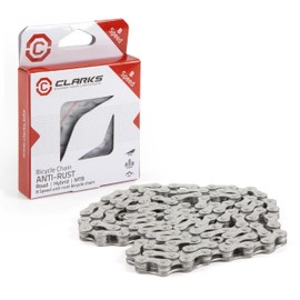 Clarks Anti-Rust Bike Chain - Durable Single-Speed to 11-Speed Chain with Dacromet Coating for All-Weather Use and Major Gear Systems
