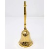 Solid Brass Hand Bell Design 6 1/2" Home Altar Yoga