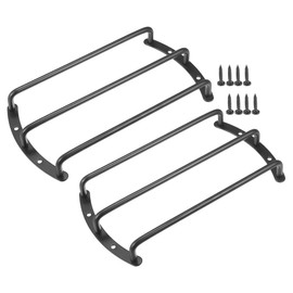 ACROPIX Universal Black Iron 8" Speaker Grill Bar Audio Speaker Subwoofer Grill Grille 8 inch 3 Bar Speaker Grille Bar Woofer Protective Cover with Screws - Pack of 2