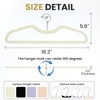 Velvet Non-Slip Hangers with 360° Swivel Hooks - Ultra Slim