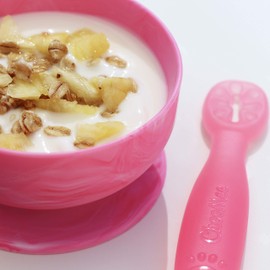 ChooMee Silicone Baby Suction Bowls | Non Slip Extra Strong Suction Base with Durable and Firm Bowl | Ideal for Infant and Toddler Baby Led Feeding | Small 2 CT