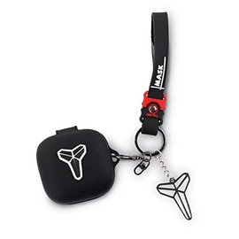 (1 Pack) BGAANM Cute Cartoon Silicone Earphone Case Protective Cover with Funny Doll Anti-Lost Rope and Keychain Fit Designed for Beats Fit Pro Earbuds 2021