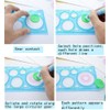 EYAKEG 1 Pcs Transparent Blue Plastic Washable Drawing Painting Graphics