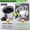 51mm Portafilter for CASABREWS 3700/CM5418, Dual Spout Espresso Handle with