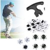 16Pcs Golf Shoe Spikes Cleat,Golf Shoe Spikes Studs Replacements Tooth