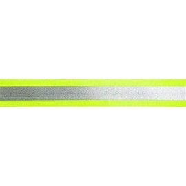 Jajasio Reflective Tape 25 mm Wide for Sew-On in 3 Colours Yellow/Silver 05 Metres Reflective Tape Light Tape