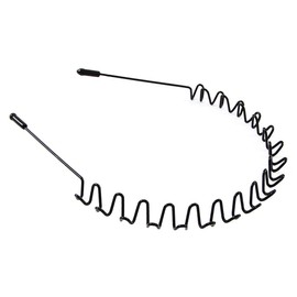 TecHong Fashion Headband for Men Women - Unisex Black Hair Band Hoop Clips, Metal Elastic Non-slip Bandeau