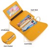 Mudono Small Wallet for Women RFID Blocking Genuine Leather Card