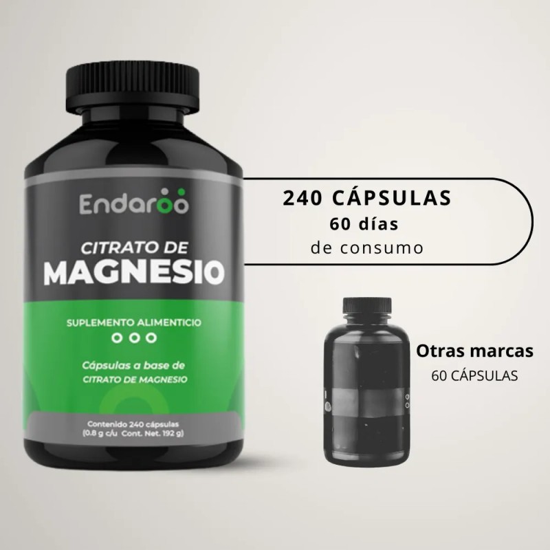 Citrato De Magnesio Y Citrato De Potasio - 240 Caps.