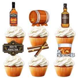 S-Cp-0550 ce Cream Fruit Dessert Cupcake Topper Colorful Glitter Happy Birthday Sensory Pop Game Theme Decor Supplies Baby Shower Boys Girls Birthday Party Decorations