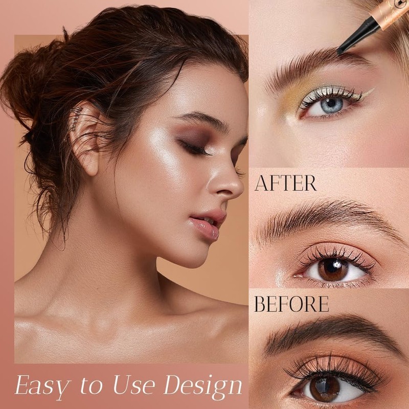 Lápiz de Cejas,Nuevo Lápiz de Tatuaje de Cejas Microblading 3D