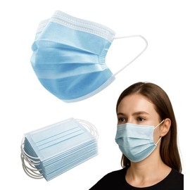 100 Pack Medical Disposable Face Masks for Protection, 3 Layers Safety Face Masks For Adults Daily Use (100)