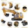 fisca Remote Control Excavator RC Construction Vehicles 15 Channel 2.4G