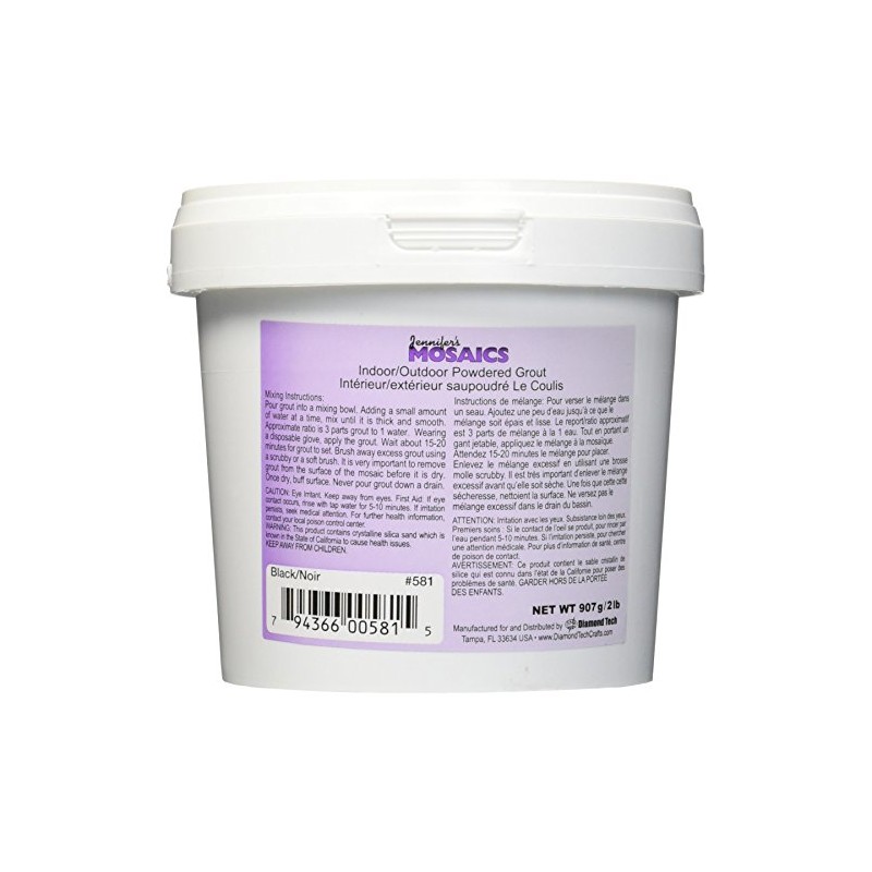 Black Powdered (Sanded) Grout - 2 Lbs