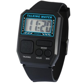[Timepiece] Talking Watch Voice Watch TPW101T-BK Black, Black, Simple