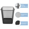 D.RECT Metal Bin Mesh 18L - Bedroom Bin, Trash Can,