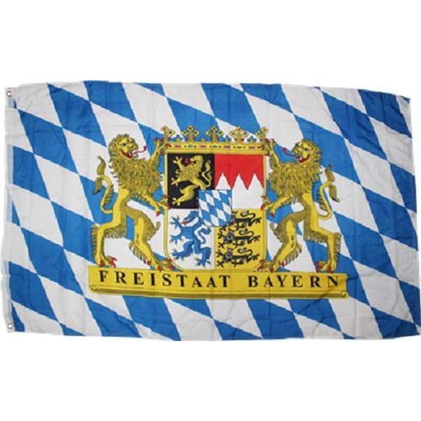 5x8 ft Bavaria Bavarian Freistaat Friestaat Flag Rough Tex Knitted 5'x8' banner