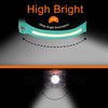 Linterna frontal, faros LED recargables 1200 lúmenes, 2 COB 210