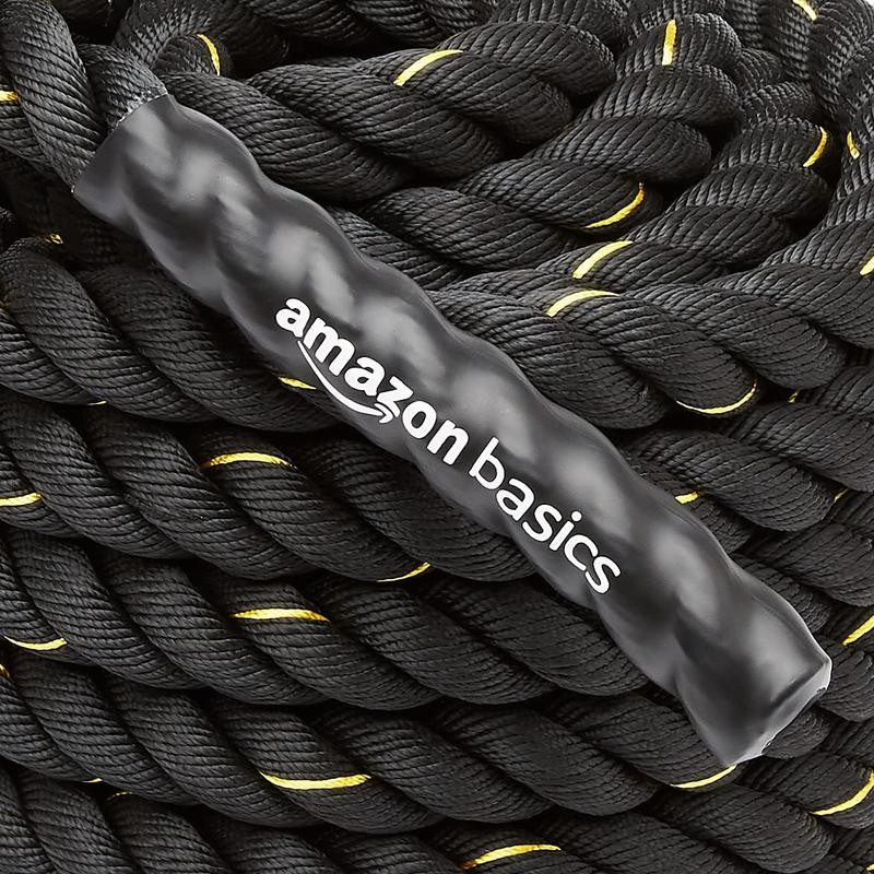 Basics Battle Rope for Home Gym Workout, Exercise Training Equipment