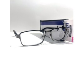 Foster Grant Ti-Tech premium reading glasses flex titanium temple inserts TI104 + 2.50, Grey