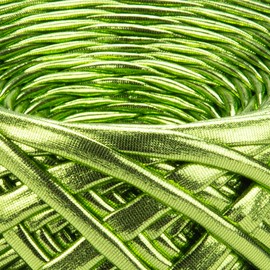 YarnArt Metallic Club Yarn Super Bulky T-Shirt Yarn 100% Polyester Yarn 6.35 oz / 180 gr, 60 yrds / 55 Meters, Shiny Colors, Handbag Yarn, Rug, Chic Night bah Yarn, Crochet Bag Yarn (8116)