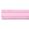 Alumicolor Aluminum Desk & Office Ruler, 12IN, Pink